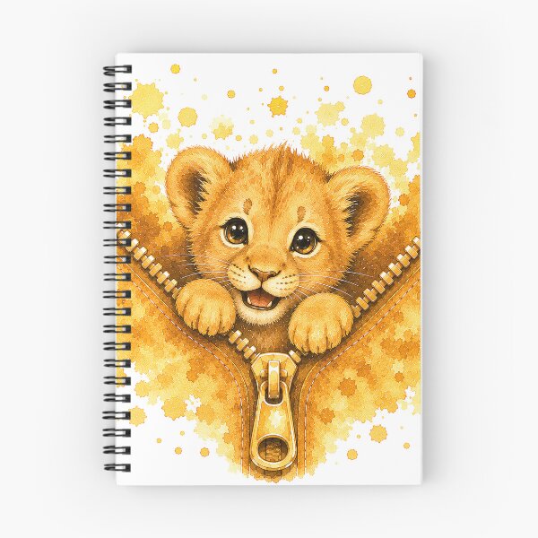 Item preview, Cute Golden Lion Cub in Zipper designed and sold by GRFORA.