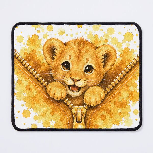 Item preview, Cute Golden Lion Cub in Zipper designed and sold by GRFORA.