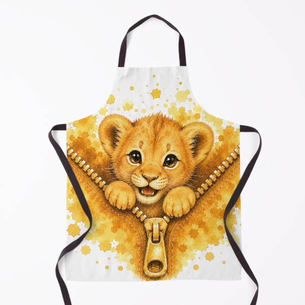 Item preview, Cute Golden Lion Cub in Zipper designed and sold by GRFORA.