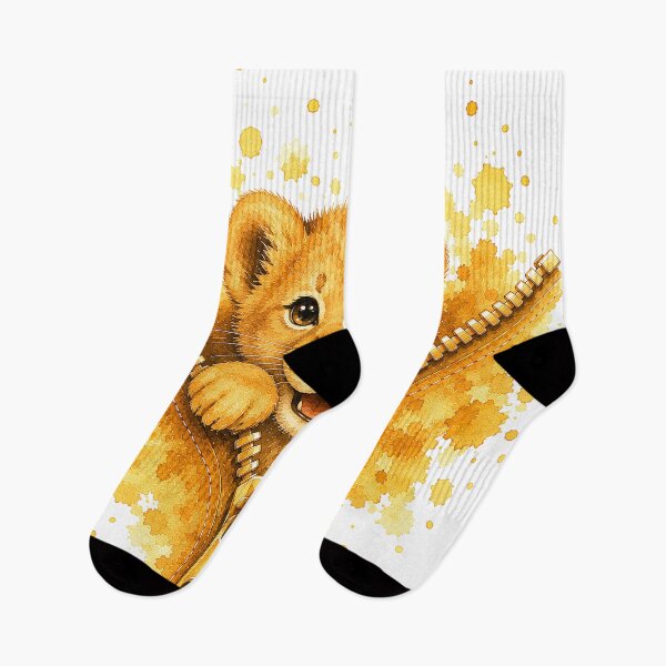 Item preview, Cute Golden Lion Cub in Zipper designed and sold by GRFORA.
