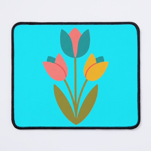 Item preview, Mid Century Modern Folk Art Tulip Trio designed and sold by Dzblack.