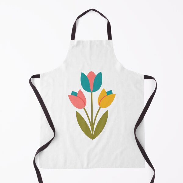 Item preview, Mid Century Modern Folk Art Tulip Trio designed and sold by Dzblack.