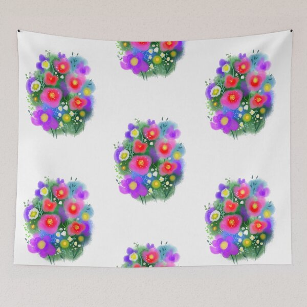 Item preview, Watercolor pink flowers designed and sold by sonaadalian.