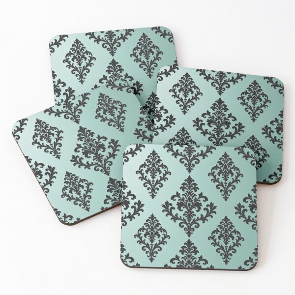 Item preview, Aqua-Black Baroque & Damask designed and sold by DesignsByPrnces.