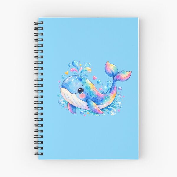 Item preview, A cute watercolor style colorful whale illustration  designed and sold by lafataviola.