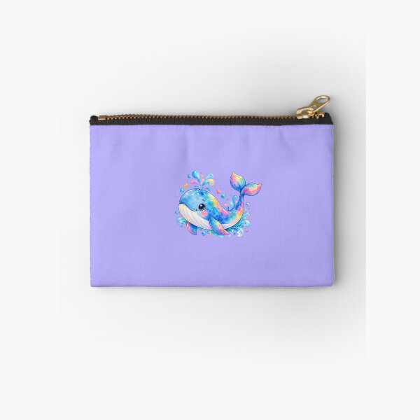 Item preview, A cute watercolor style colorful whale illustration designed and sold by lafataviola.