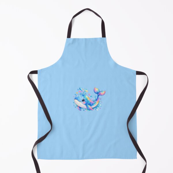 Item preview, A cute watercolor style colorful whale illustration designed and sold by lafataviola.