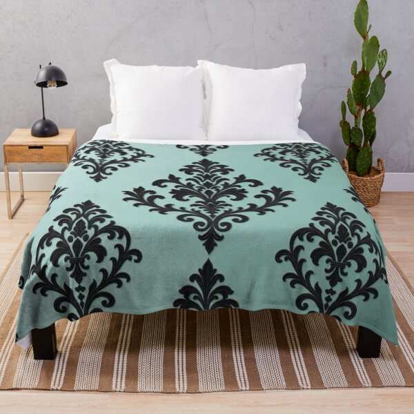 Item preview, Aqua-Black Baroque & Damask designed and sold by DesignsByPrnces.