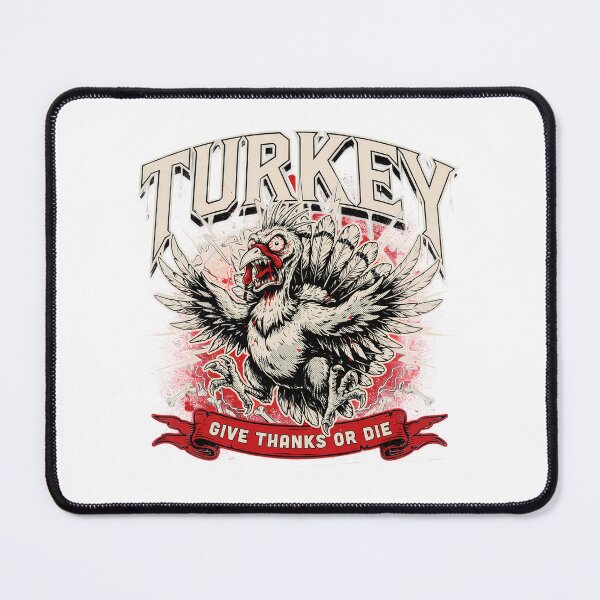 Item preview, Turkey Give Thanks Or Die Evil Thanksgiving Deathcore Graphic designed and sold by Enea Kelo.
