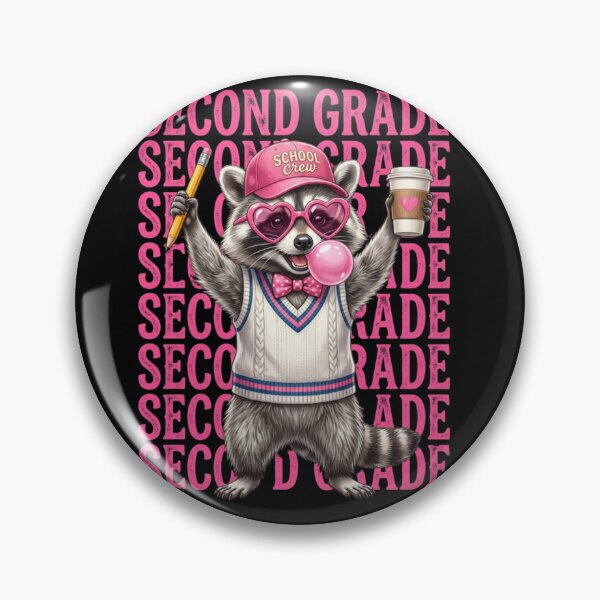 Item preview, Funny Second Grade Teacher Feral Raccoon Back to School Teacher designed and sold by viectory.
