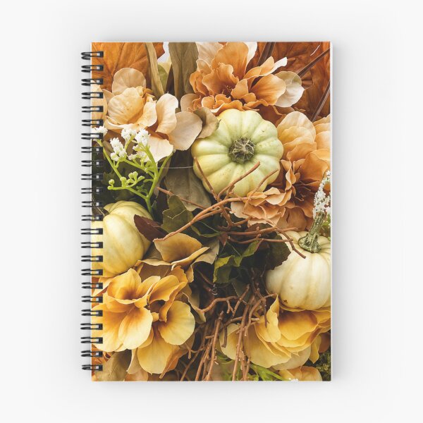 Item preview, Autumn Harvest Floral and Pumpkin Mixed Media Art designed and sold by THE SPLATTERED HAUS BY SAGE BANKS.