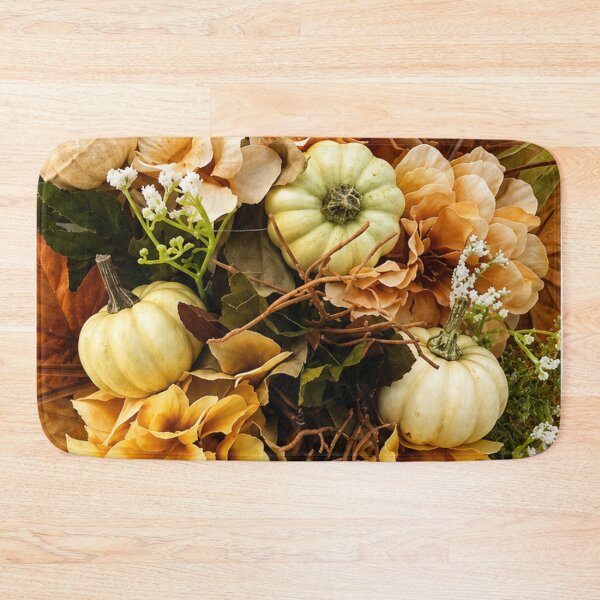 Item preview, Autumn Harvest Floral and Pumpkin Mixed Media Art designed and sold by THE SPLATTERED HAUS BY SAGE BANKS.