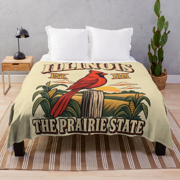 Item preview, Illinois Prairie State Vintage Cardinal Graphic designed and sold by radiogalaxy.