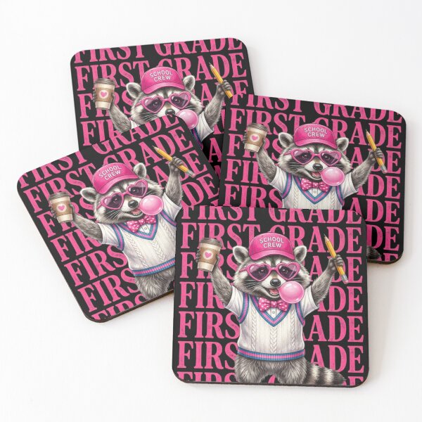 Item preview, Funny First Grade Teacher Feral Raccoon Back to School Teacher designed and sold by viectory.
