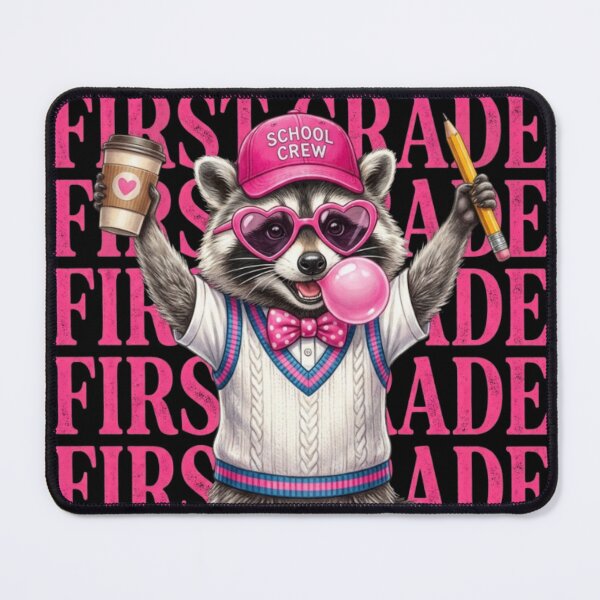 Item preview, Funny First Grade Teacher Feral Raccoon Back to School Teacher designed and sold by viectory.