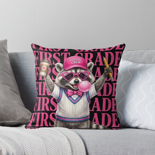 Item preview, Funny First Grade Teacher Feral Raccoon Back to School Teacher designed and sold by viectory.