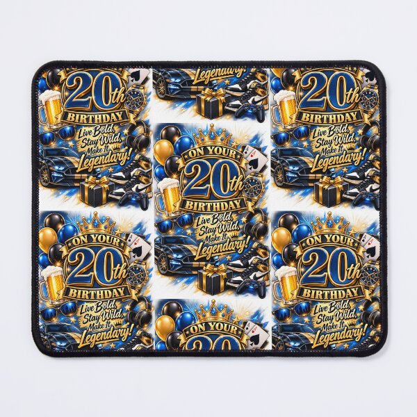 Item preview, 20th Birthday – Live Bold, Stay Wild, Make It Legendary designed and sold by Clothes With Smiling Animals Walt Gral.