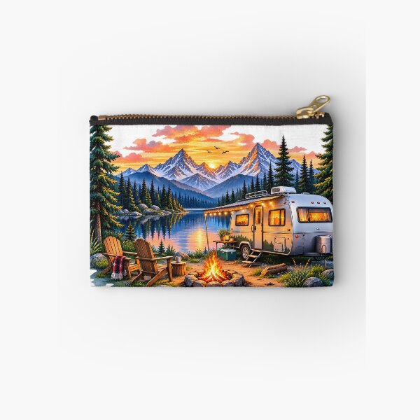 Item preview, RV Camping by the Lake Sunset Wilderness Art designed and sold by FutureGarb.