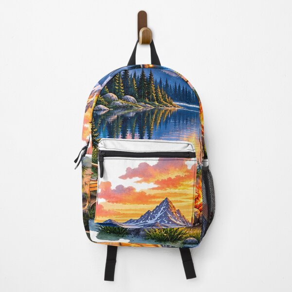 Item preview, RV Camping by the Lake Sunset Wilderness Art designed and sold by FutureGarb.
