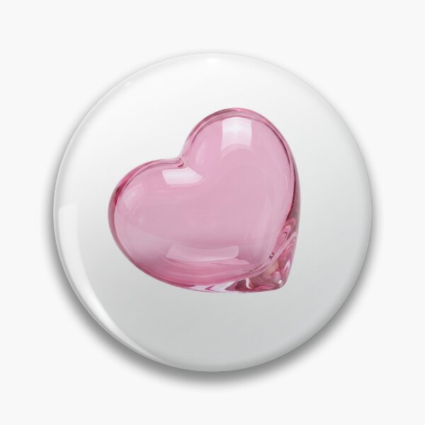 Item preview, Glossy Pink Glass Heart designed and sold by JenniferMoren.