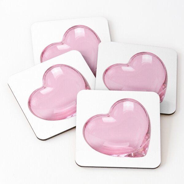 Item preview, Glossy Pink Glass Heart designed and sold by JenniferMoren.