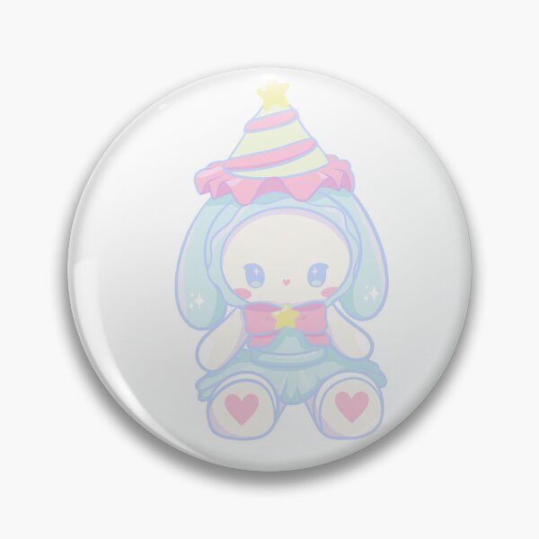 Item preview, Kawaii Pastels Bunny Plush with Party Hat Cute Aesthetic designed and sold by Mypixieart.