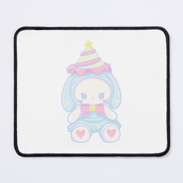 Item preview, Kawaii Pastels Bunny Plush with Party Hat Cute Aesthetic designed and sold by Mypixieart.