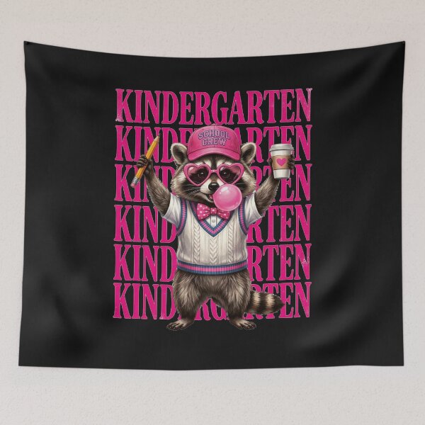 Item preview, Funny Kindergarten Teacher Feral Raccoon Cute Back to School Teacher designed and sold by viectory.