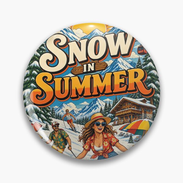 Item preview, Snow in Summer Vintage Retro Ski Vacation designed and sold by urbinet.