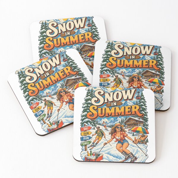 Item preview, Snow in Summer Vintage Retro Ski Vacation designed and sold by urbinet.