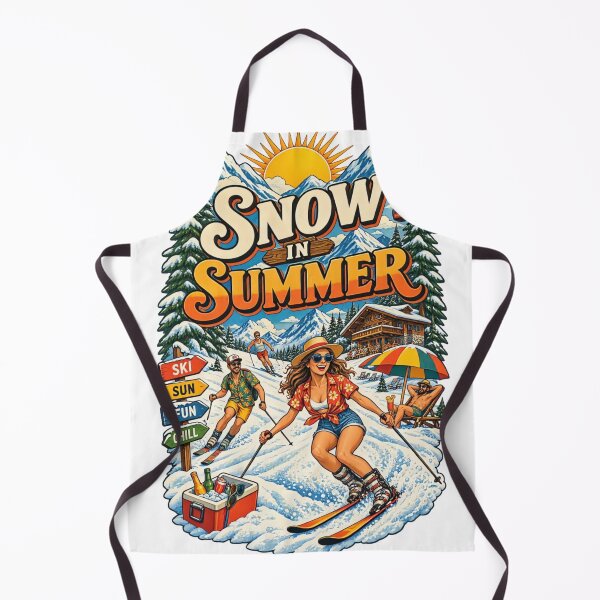 Item preview, Snow in Summer Vintage Retro Ski Vacation designed and sold by urbinet.