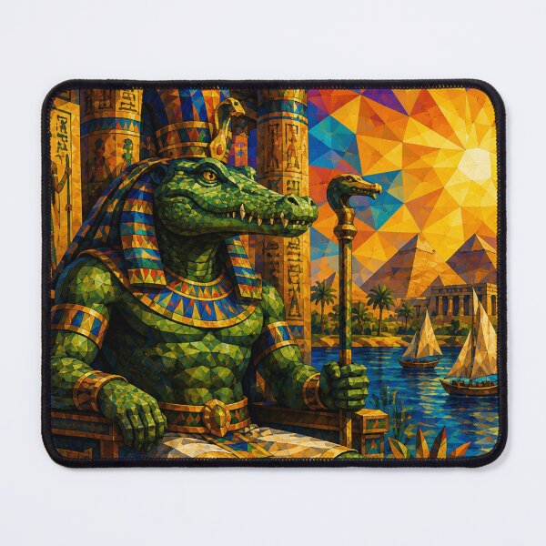Item preview, Ancient Egyptian Crocodile Guardian designed and sold by CubiColors.