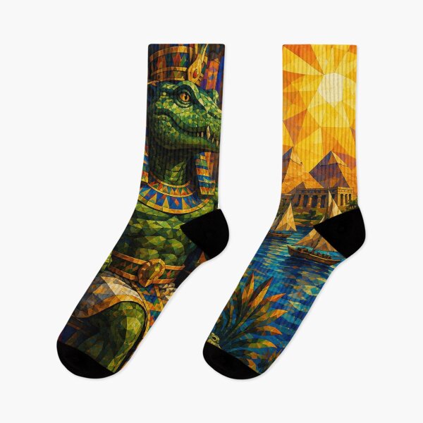 Item preview, Ancient Egyptian Crocodile Guardian designed and sold by CubiColors.