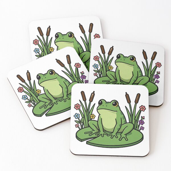 Item preview, Wise Frog on Lily Pad Pond Illustration designed and sold by mrshadow113.