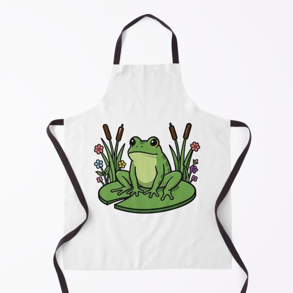 Item preview, Wise Frog on Lily Pad Pond Illustration designed and sold by mrshadow113.