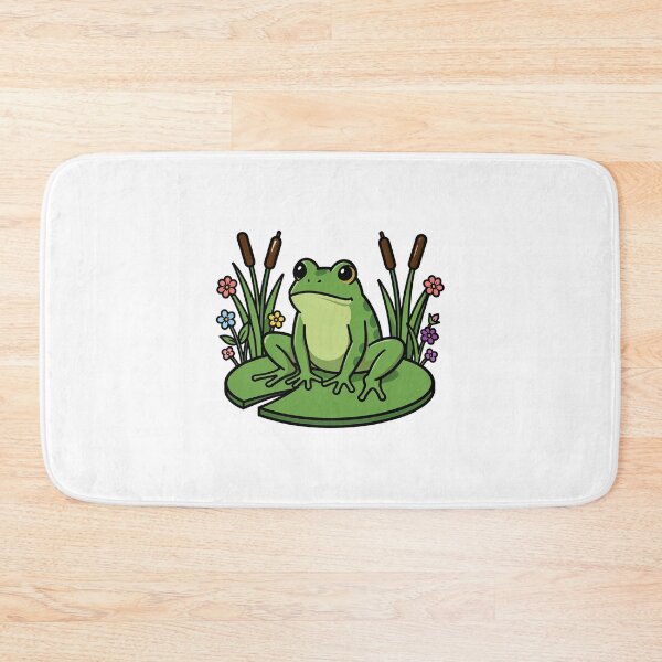 Item preview, Wise Frog on Lily Pad Pond Illustration designed and sold by mrshadow113.