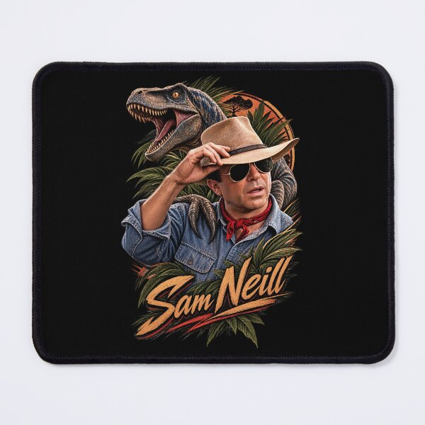 Item preview, Sam Neill Dinosaur Adventure Vintage Retro T-Rex Design designed and sold by Eddy048.