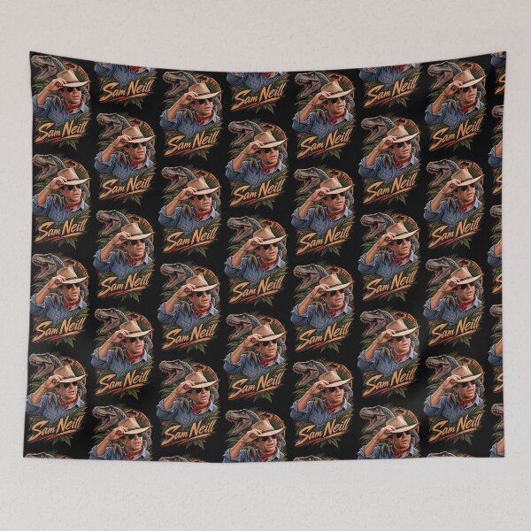 Item preview, Sam Neill Dinosaur Adventure Vintage Retro T-Rex Design designed and sold by Eddy048.