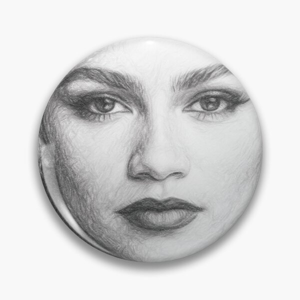 Item preview, Detailed Pencil Portrait of a Glamorous Young Woman - Realistic Black and White Sketch Art designed and sold by Leon Woods Pencil Art.