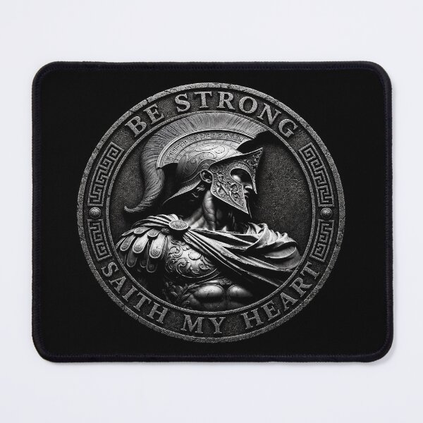 Item preview, Be Strong Saith My Heart | Odyssey Greek Coin Graphic designed and sold by FadedFrequency.