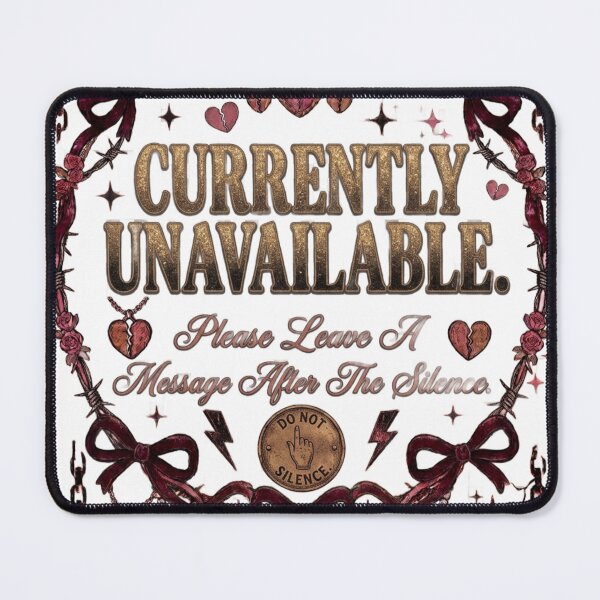 Item preview, Currently Unavailable Please Leave Message After Silence Design designed and sold by InkroarCo.