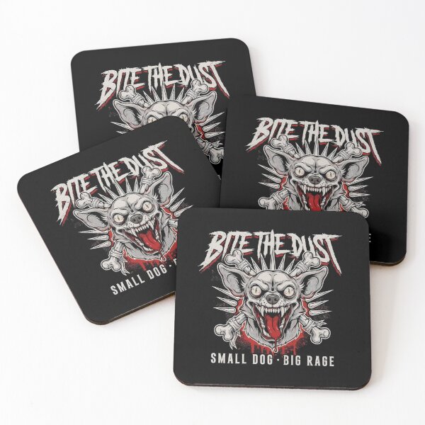 Item preview, Bite The Dust Rabid Chihuahua Small Dog Big Rage Graphic designed and sold by Enea Kelo.