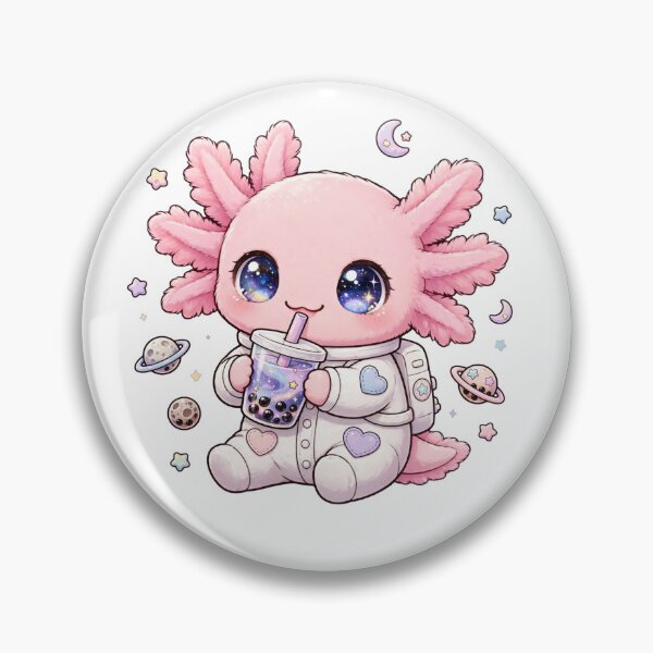 Item preview, Galaxy Boba Axolotl Astronaut - Kawaii Space Tea designed and sold by PrettyCrypt.