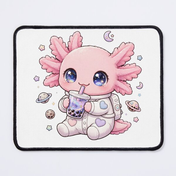 Item preview, Galaxy Boba Axolotl Astronaut - Kawaii Space Tea designed and sold by PrettyCrypt.