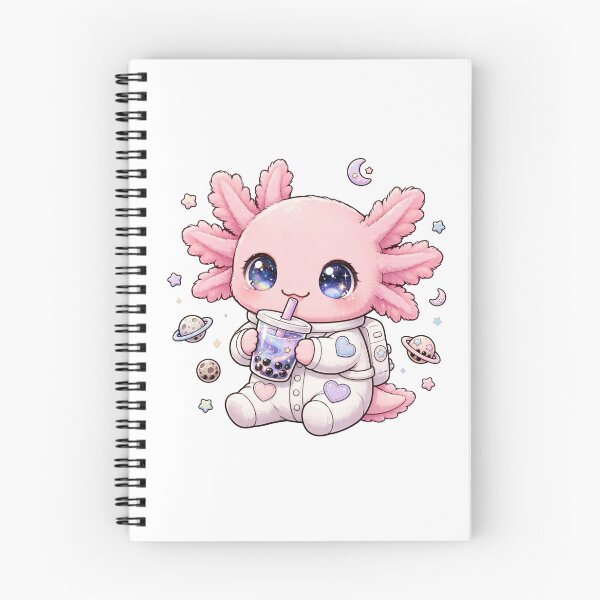 Item preview, Galaxy Boba Axolotl Astronaut - Kawaii Space Tea designed and sold by PrettyCrypt.