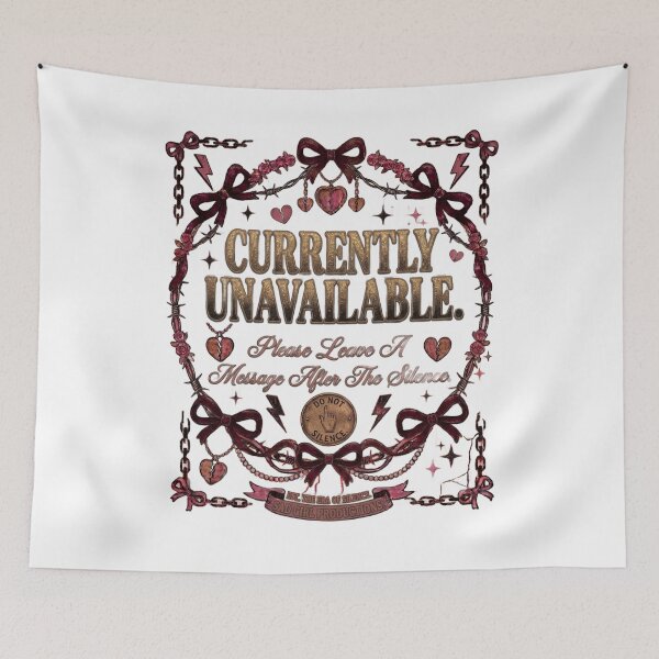 Item preview, Currently Unavailable Please Leave Message After Silence Design designed and sold by InkroarCo.