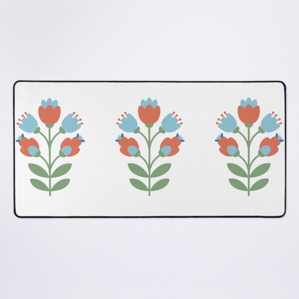 Item preview, Scandinavian Folk Art Flower Stem Illustration designed and sold by Dzblack.