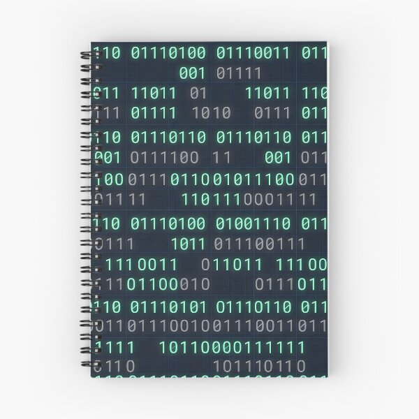 Item preview, Binary Code Minimalist Pattern Bedding Tech Decor designed and sold by ThirdShiftLab.