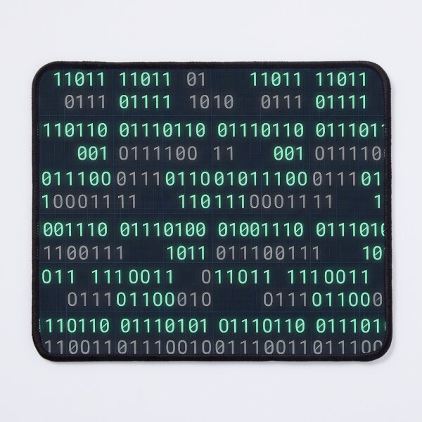 Item preview, Binary Code Minimalist Pattern Bedding Tech Decor designed and sold by ThirdShiftLab.