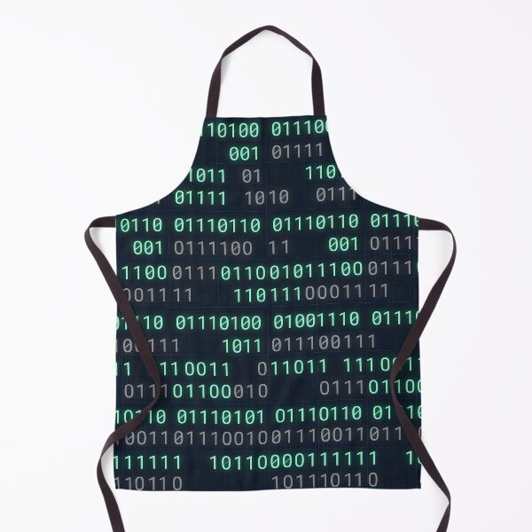Item preview, Binary Code Minimalist Pattern Bedding Tech Decor designed and sold by ThirdShiftLab.